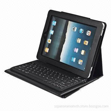 Bluetooth Keyboard for Tablet PC/Phones, Leather Case, Soft and Waterproof, Built-in Lithium Battery